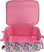 Stephen Joseph Kids' Luggage, Charcoal Flower