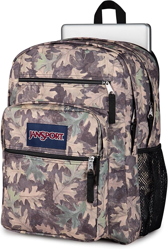 JanSport Laptop Backpack - Computer Bag with 2 Compartments, Ergonomic Shoulder Straps, 15” Laptop Sleeve, Haul Handle - Woodland Camo