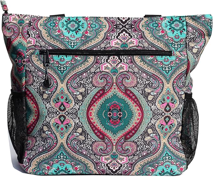 Original Floral Water Resistant Large Tote Bag Shoulder Bag for Gym Beach Travel Daily Bags Upgraded