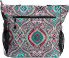 Original Floral Water Resistant Large Tote Bag Shoulder Bag for Gym Beach Travel Daily Bags Upgraded