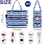 Bluboon Waterproof Beach Tote Pool Bags for Women Ladies Extra Large Carry On Bag With Wet Compartment for Weekender Travel