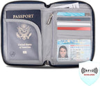Travelon RFID Blocking Passport Zip Wallet