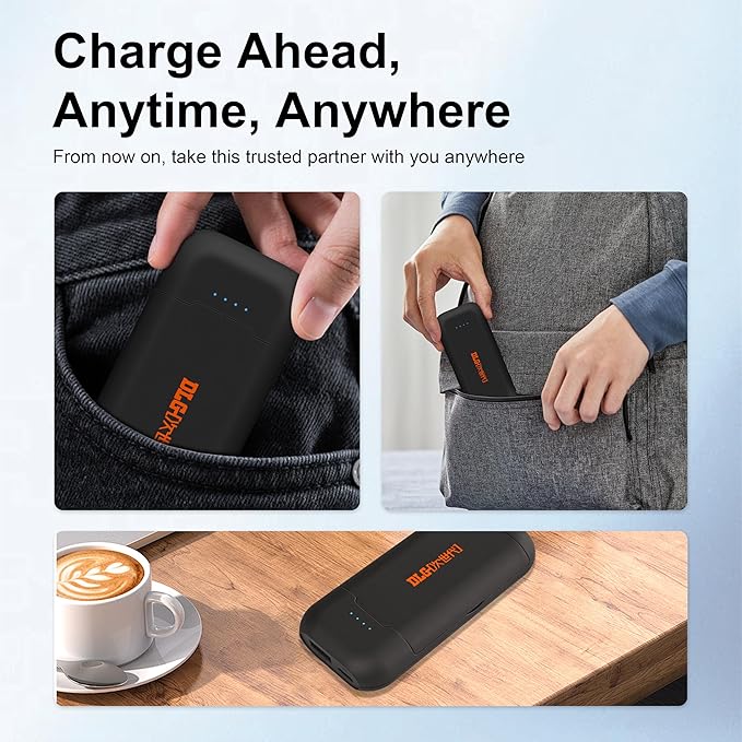 18650 Battery Charger Portable 2 in 1 USB C Universal Lithium Battery Charger Dual Slot LED Indicator for 3.7V/3.6V Li-ion Rechargeable Battery (Battery Not Included)