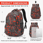 rickyh style Lightweight Elementary Durable Backpack Student Kids Waterproof Backpack