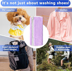 2Pcs Reusable Shoe Washing Machine Bag for Washer and Dryer:Free Up Hands, Prevent Deformation,shoe bag with Zipper Protection Design, Use for all Shoes,Sports Shoes