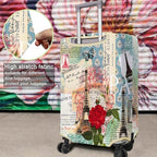 Travel Luggage Cover Suitcase Protector Fits 18-32 Inch Wheel Covers PatternedTravel Related Items Flower Luggage Protector Elastic S