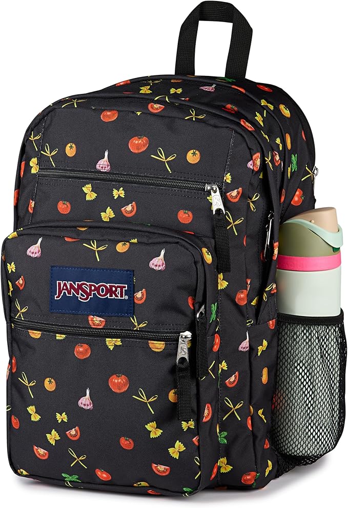 JanSport Laptop Backpack - Computer Bag with 2 Compartments, Ergonomic Shoulder Straps, 15” Laptop Sleeve, Haul Handle - Pasta Party