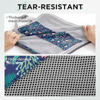 6 Set Compression Packing Cubes for Travel Essentials,Compressible Expandable Packing Cubes for Suitcase,OlarHike Luggage Organizer Bags for Travel(Dark Blue Floral)