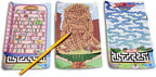 TS Shure by Bendon Travel Games Mazes Mini Activity Tin with 20 Illustrated Activity Sheets and Pencil and Tin 50438