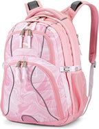 High Sierra Swerve Daypack, Pink Marble - Bubblegum Pink, One Size