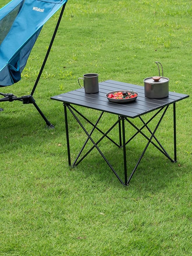 WildCall Ultralight Camping Table, Compact Aluminum Folding Beach Table with Carry Bag for Outdoor, Picnic BBQs, and Cooking