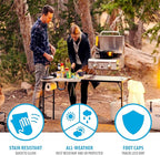 LIFETIME Folding Tailgate Table with Grill Rack, Portable Outdoor Camping Station, 5-Foot
