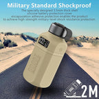20,000mAh Rugged Power Bank with Fast Charge USB-C PD, IP68 Waterproof Shockproof, Includes 420lm Bright Camping Lantern, Tactical Outdoor Charger for Hiking Camping Survival Emergency