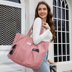 HOMESPON Large Canvas Tote Bag for Women Everything Bag with Pockets and Laptop Sleeve