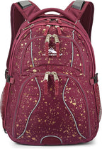 High Sierra Swerve Laptop Backpack, One Size, Copper Splater/Maroon
