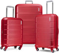 American Tourister Stratum 2.0 Hardside Expandable Luggage with Spinners | Red | 3PC (CO/MED/LG)