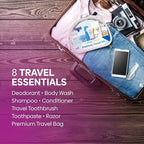 Handy Solutions Premium Women’s 7Piece Travel Size Kit, clear, 1 Count