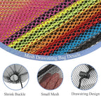 6PCS Multicolor Mesh Bag Drawstring, 14 x 17 Inch Net Bag with Lock, Multipurpose Storage Bags for Gym, Laundry, Balls, Beach and Toys
