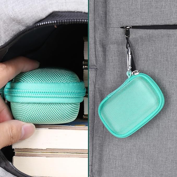 khanka Hard Travel Case with Anker 621 Nano Power Bank,5,000mAh Portable Charger,Case Only (Green)