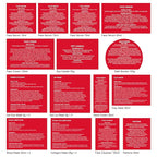33 Pcs Mother's Day Gifts, Red Rose Bath & Body Gift Set for Women, Home Spa Kit, Hydrating Skin Care Set, Self Care Gift Basket, Cosmetic Bag, Necklace, Valentines, Birthday, Anniversary