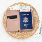 Beautiful Passport Holder for Travel with Wristlet Strap - All-in-One Wallet for Women with Card Slots and Tassel Keychain - Perfect RFID Blocking Case to Keep Your Travel Documents Organized & Safe