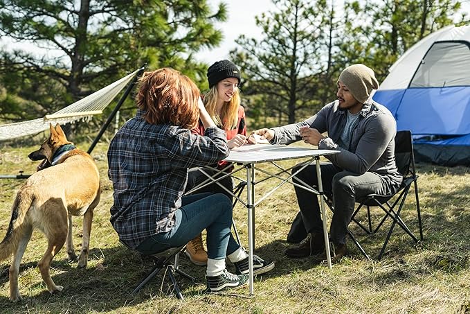 Stansport Apex Fold-Up Stool (G-140) - Black/Grey, Portable and Lightweight Stool for Camping, Fishing, Hiking, Backpacking and More - 300 lbs weight capacity