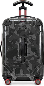 Traveler's Choice Maxporter II Polycarbonate Hardside Trunk with Spinner Wheels, Gray Camo, 22-Inch Carry-on Luggage
