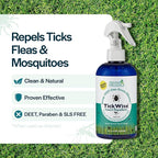 3 Moms Organics TickWise 8oz, Made with All Natural Essential Oils, DEET-Free, Tick and Insect Repellent, Plant Based Essential Oils, All Natural Ingredients Great for Adults, Kids, Dogs & Horses