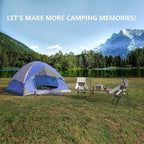 ASFANES Sundome Camping Tent with Rainfly, 2/4/6/10 Person Tent Sets Up in 10 Mins, Weatherproof Shelter for Camping, Festivals, Backyard, Sleepovers, & More