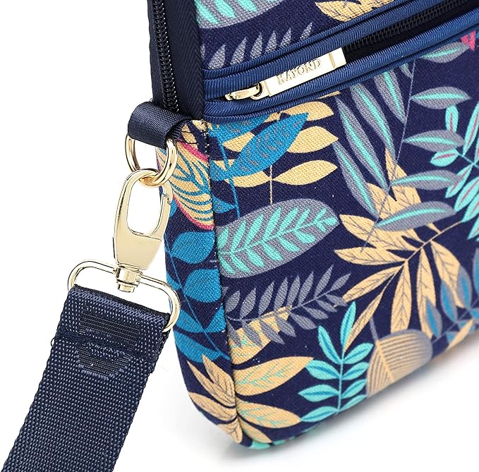 kayond Forest Series Bule Patten Waterproof Laptop Shoulder Messenger Bag Case Sleeve for 15 Inch 15.6 Inch Laptop