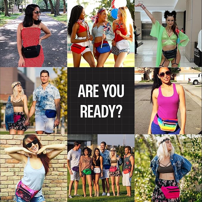 Purple Fanny Pack Belt Bag I Mens Fanny Packs for Women Fashionable - Crossbody Bag Bum bag Waist Bag Waist Pack - Hands Free for Hiking, Running, Travel, Waterproof and more