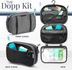 Toiletry Bag Kit Set: Hanging Travel Toiletry Bag + 311 TSA Cosmetic Liquid Bag + Ultralight Accessory Organizer Pouch