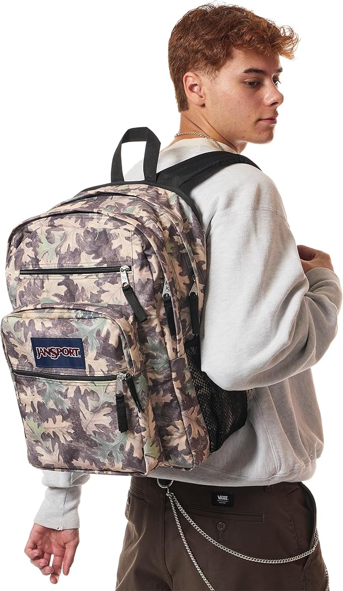 JanSport Laptop Backpack - Computer Bag with 2 Compartments, Ergonomic Shoulder Straps, 15” Laptop Sleeve, Haul Handle - Woodland Camo