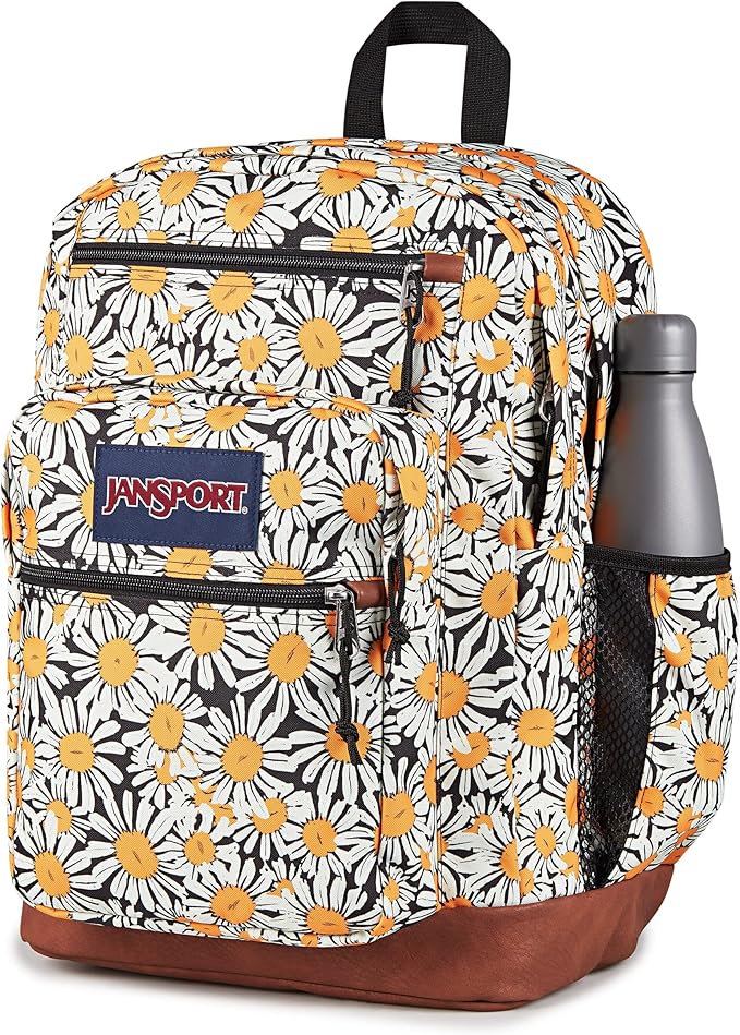 JanSport Cool Backpack with 15-inch Laptop Sleeve, Large Computer Bag Rucksack with 2 Compartments, Ergonomic Straps, Daisy Dreamscape