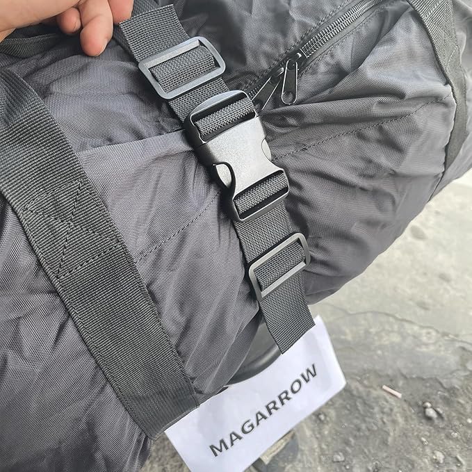 MAGARROW 2" Utility Luggage Straps with Buckle Adjustable, 4-Pack (Black, 2 in x 3.2 ft)