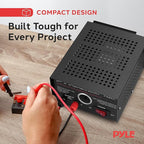Pyramid PS9KX Universal Compact Bench Power Supply-5 Amp Linear Regulated Home Lab Benchtop Converter w/ 13.8 Volt DC 115V AC 70 Watt Input, Screw Type Terminal, 12V Car Cigarette Lighter
