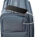 Samsonite UpLIFT Lightweight Softside Carry-On Luggage with Spinner Wheels - Expandable - Airline-Approved, Polyester Soft Suitcase for Ultra Light Travel - Cerulean Blue