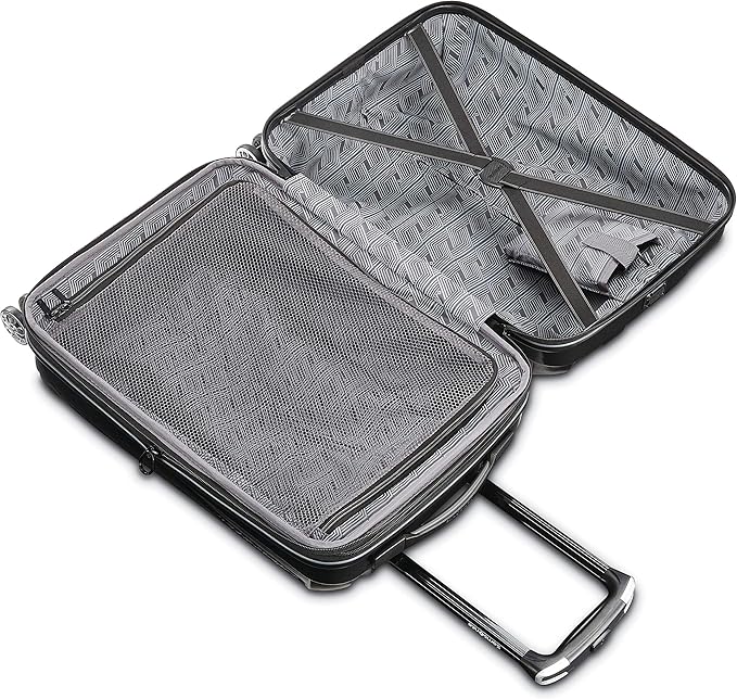Samsonite Centric 2 Hardside Expandable Luggage with Spinner Wheels, 2-Piece Set (20/28),Black