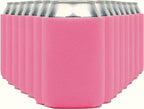 Blank Beer Can Coolers Sleeves (14-Pack) Soft Insulated Beer Can Cooler Sleeves - HTV Friendly Plain Can Sleeves for Soda, Beer Cans & Bottles - Blanks for Vinyl Projects & Wedding Favors (Pink)