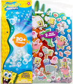 Spongebob Puffy Sticker Playset, Includes Over 30 Reusable Stickers & Play Scenes, Reusable Travel Activity Book for Kids, Toddler Activity Book, Toddler Travel Toy Ages 3+