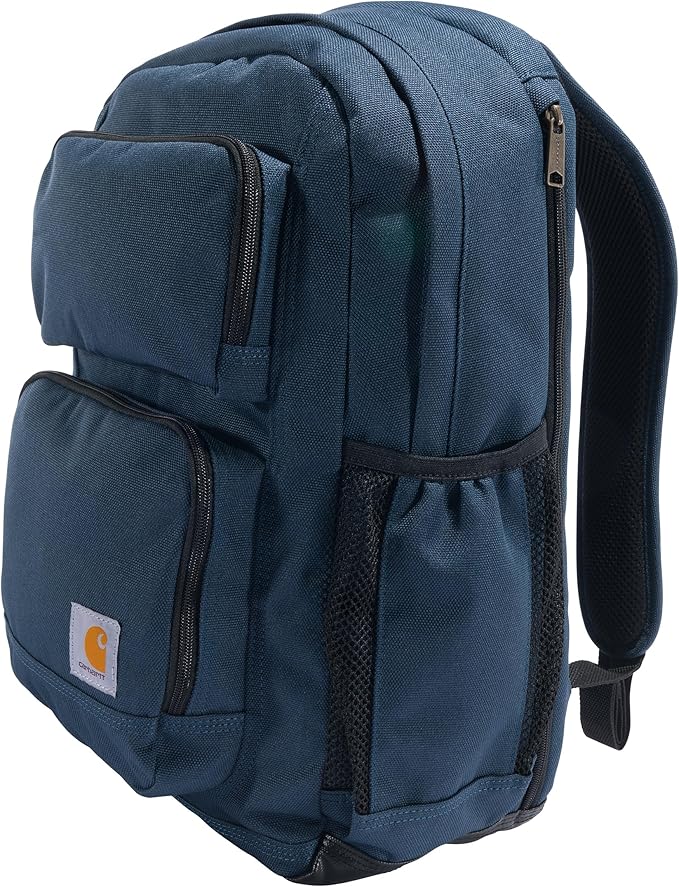 Carhartt 28L Dual-Compartment Backpack, Durable Pack with Laptop Sleeve and Duravax Abrasion Resistant Base, Navy