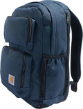 Carhartt 28L Dual-Compartment Backpack, Durable Pack with Laptop Sleeve and Duravax Abrasion Resistant Base, Navy