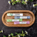 Go Essentials - Bundle Sets (Bamboo Forest and Refreshing Mint, 80 Packets Total (20 of Each)) Travel size mouthwash, shampoo/conditioner, body wash, body lotion.