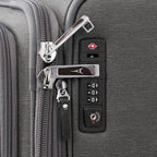 Travelpro Platinum Elite Softside Expandable Luggage, 8 Wheel Spinner Suitcase, TSA Lock, Men and Women (Vintage Grey, 2-Piece Set (21/25))