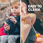 BEARCLAW Smores Sticks for Fire Pit - Accessories for Campfire Marshmallow Roasting Sticks Smores Kit Outdoor-Smore Skewers Hot Dog Fork For Outside, Camping Essentials Bonfire Gear Long 32" 10 Pack