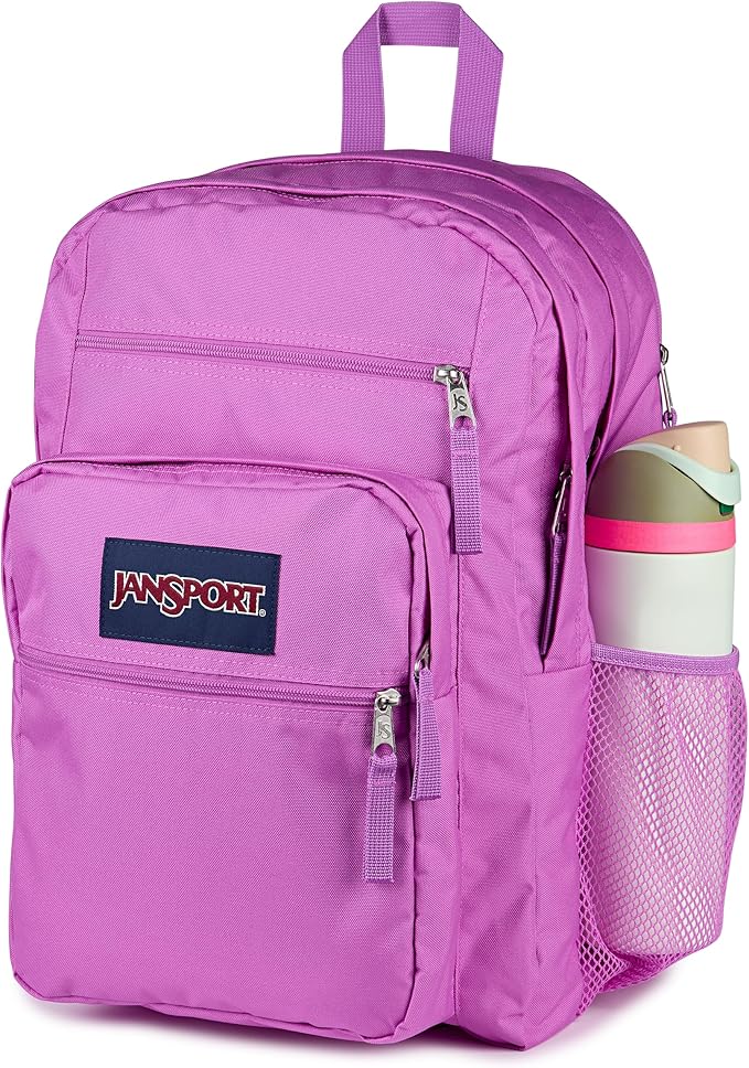 JanSport Laptop Backpack - Computer Bag with 2 Compartments, Ergonomic Shoulder Straps, 15” Laptop Sleeve, Haul Handle - Digital Fuchsia