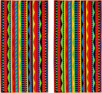 COTTON CRAFT Oversized Beach Towel - 2 Pack XL 39 x 68 inches Big & Huge Beach Blanket Towel - 100% Cotton Jacquard Velour - Super Soft Luxury - Pool Picnic Bath - Cozumel Red Blue Yellow