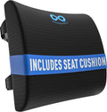 Everlasting Comfort The Original Lumbar Support Pillow for Office Chair - Improves Posture, Promotes Back Pain Relief - Superior Back Support for Gaming and Desk Chairs - Lumbar Pillow for Car, Couch