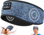 MUSICOZY Sleep Headphones Bluetooth 5.4 Headband, Wireless Earphones Music Sleep Earbuds Sleeping Eye Mask with HD Stereo Speakers for Workout Running Travel Yoga, Ideal Gifts (Blue)
