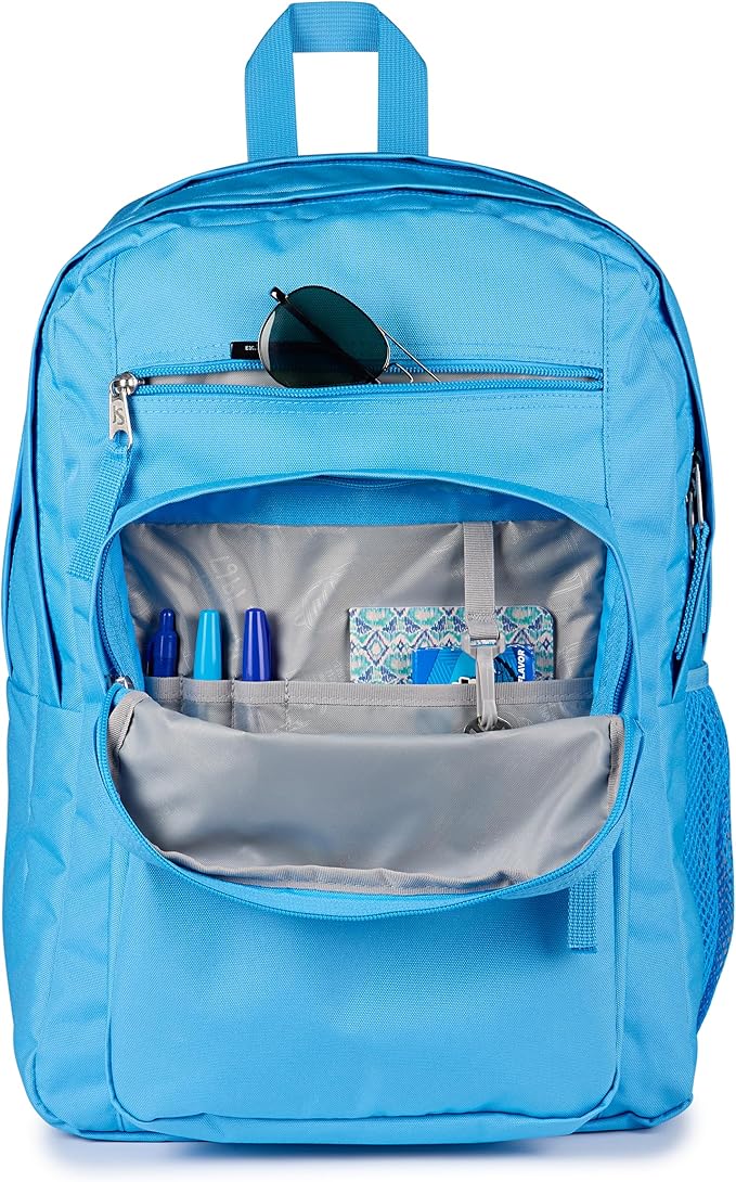 JanSport Laptop Backpack - Computer Bag with 2 Compartments, Ergonomic Shoulder Straps, 15” Laptop Sleeve, Haul Handle - Electric Azul